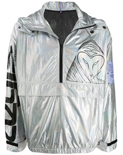 Куртка с эффектом металлик и логотипом Mcq