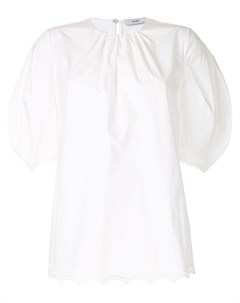 Блузка с короткими рукавами и кружевом Erdem