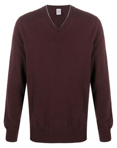 Кашемировый пуловер с V образным вырезом Eleventy