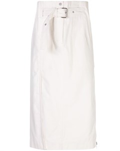 Джинсовая юбка миди с поясом 3.1 phillip lim