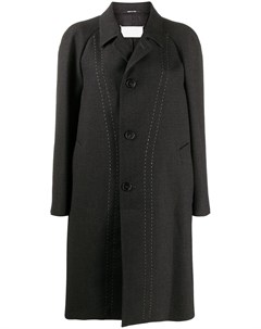 Однобортное пальто оверсайз Maison margiela