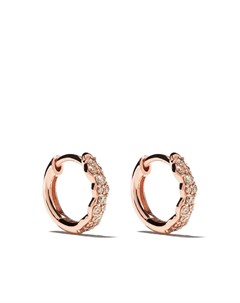 Серьги кольца Mini Interstellar из розового золота с бриллиантами Astley clarke