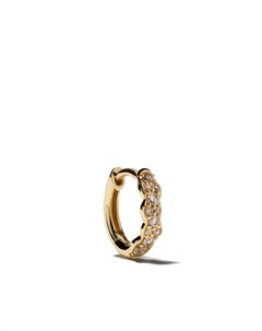 Серьга кольцо Mini Interstellar из желтого золота с бриллиантами Astley clarke