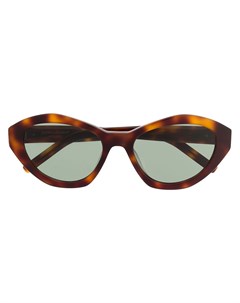 Солнцезащитные очки в оправе кошачий глаз черепаховой расцветки Saint laurent eyewear