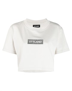 Укороченная футболка с логотипом Styland
