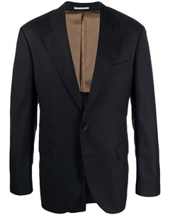 Однобортный пиджак строгого кроя Brunello cucinelli