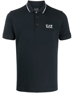 Рубашка поло с контрастной отделкой Ea7 emporio armani
