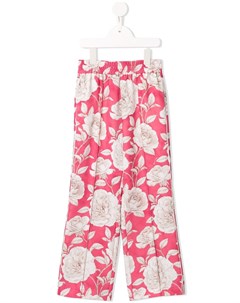 Широкие брюки с цветочным принтом Monnalisa