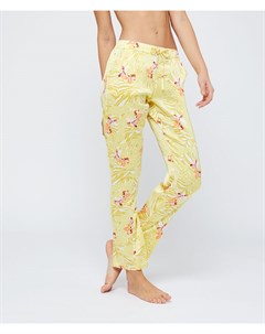 Атласные брюки с цветочным принтом PAPAYE Etam