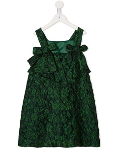 Жаккардовое платье с цветочным узором Oscar de la renta kids