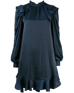 Атласное платье с оборками на воротнике Zadig&voltaire