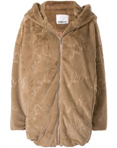 Пальто из искусственного меха с капюшоном Ground-zero