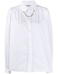 Рубашка с цепочкой на воротнике Givenchy