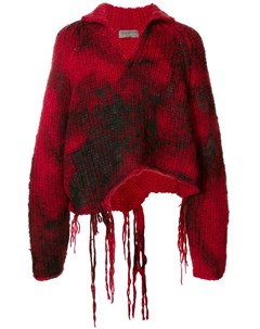 Пуловер с эффектом потертости Yohji yamamoto