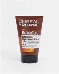 Скраб 100 мл для лица и бороды Barber Club L'oreal men expert