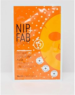 Отшелушивающая маска из микрофибры Exfoliate Glycolic Fix Nip+fab