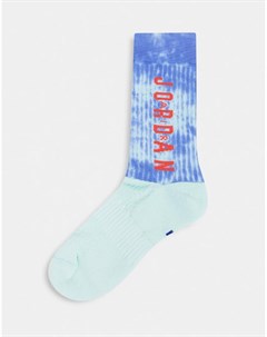 Голубые носки с принтом тай дай Nike Legacy DNA Jordan
