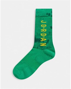 Зеленые носки с принтом тай дай Nike Legacy DNA Jordan