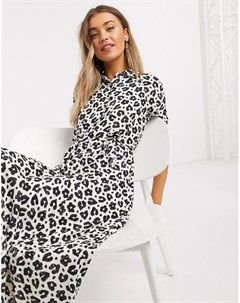Платье рубашка миди с леопардовым принтом Fabienne chapot