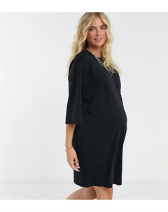 Платье футболка в стиле oversized с карманом ASOS DESIGN Maternity Asos maternity