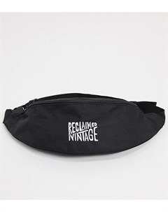 Черная сумка кошелек на пояс в стиле унисекс inspired Reclaimed vintage