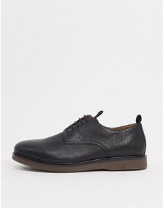 Черные кожаные туфли на шнуровке H by hudson