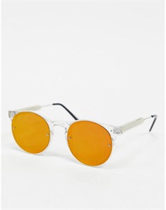 Солнцезащитные очки в прозрачной оправе с красными стеклами Spitfire