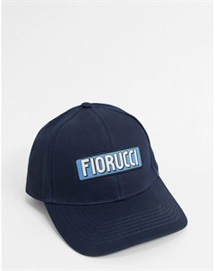 Темно синяя кепка с нашивкой Fiorucci
