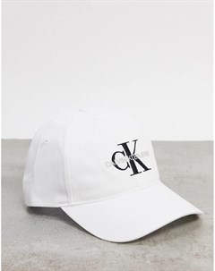 Белая кепка с логотипом Calvin klein jeans