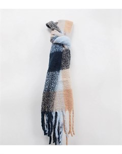 Эксклюзивный oversized шарф в клетку Glamorous