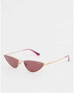 Золотистые солнцезащитные очки кошачий глаз 0VO4138SM Vogue