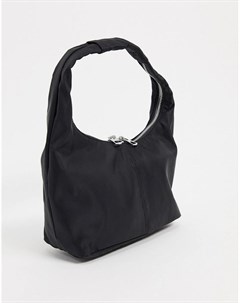 Черная сумка на плечо Weekday