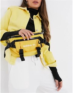 Желтая сумка кошелек на пояс в стиле милитари Adidas originals