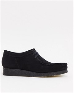 Черные замшевые туфли wallabee Clarks originals