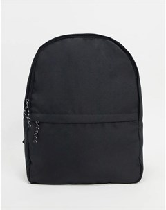 Рюкзак из черного нейлона с контрастным бегунком Asos design