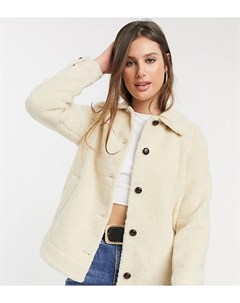 Кремовая плюшевая куртка Vero moda tall
