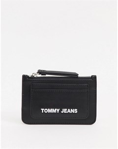 Черная кредитница на молнии Tommy jeans