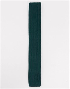 Трикотажный галстук в зеленом цвете Twisted tailor