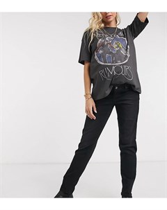 Черные джинсы в винтажном стиле Pieces maternity