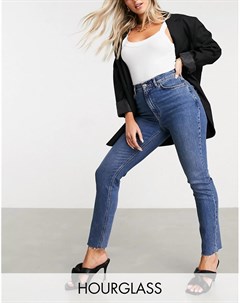 Темные узкие джинсы в винтажном стиле с завышенной талией Hourglass Asos design