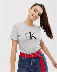 Свободная футболка с логотипом монограммой Calvin Klein Calvin klein jeans