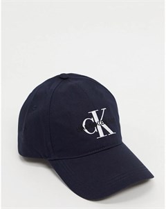 Темно синяя кепка с логотипом Calvin klein jeans
