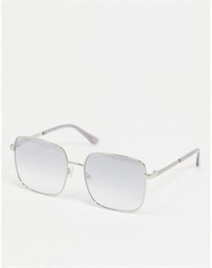 Квадратные солнцезащитные очки в серебристой оправе Juicy couture