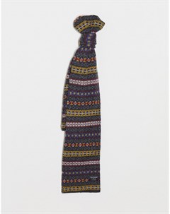 Трикотажный шарф с узором Abercrombie & fitch