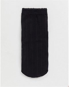 Черные прозрачные носки с полосками Asos design