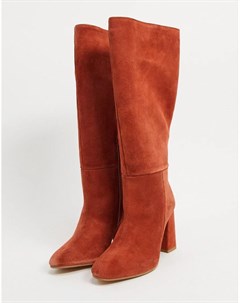 Оранжевые замшевые ботинки Asos design