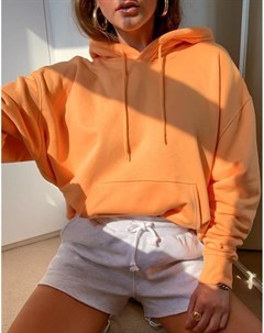 Oversized худи оранжевого цвета Alisa Weekday
