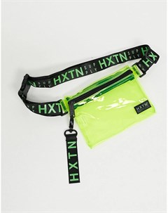 Неоново зеленая прозрачная сумка через плечо Supply Prime Hxtn