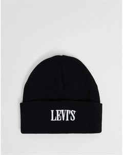 Черная шапка бини с логотипом Levi's®