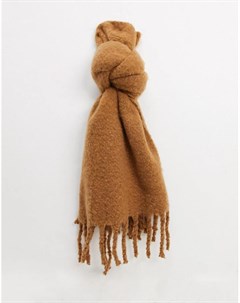 Пушистый шарф верблюжьего цвета Boardmans